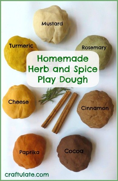 Homemade Herb and Spice Play Dough
