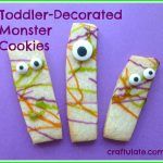 Toddler-Decorated Monster Cookies