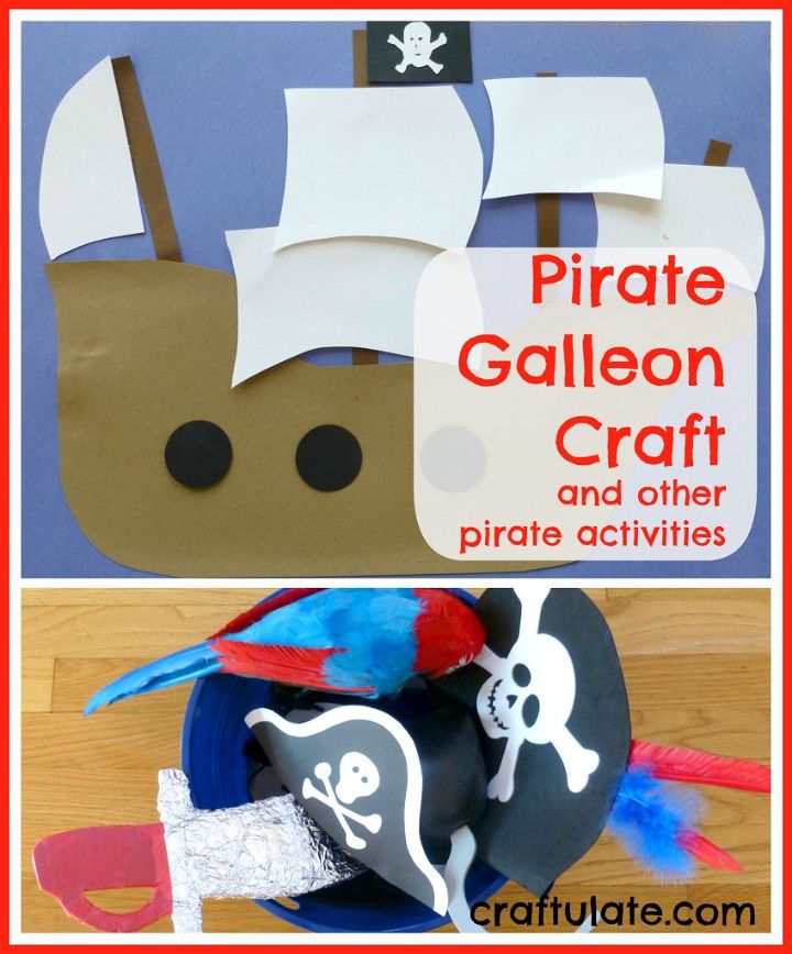 Pirate Galleon Craft and other pirate activities - Craftulate