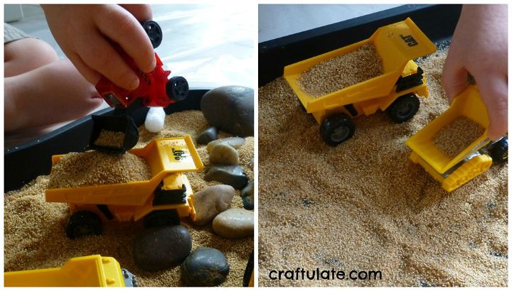 Construction Site Sensory Play