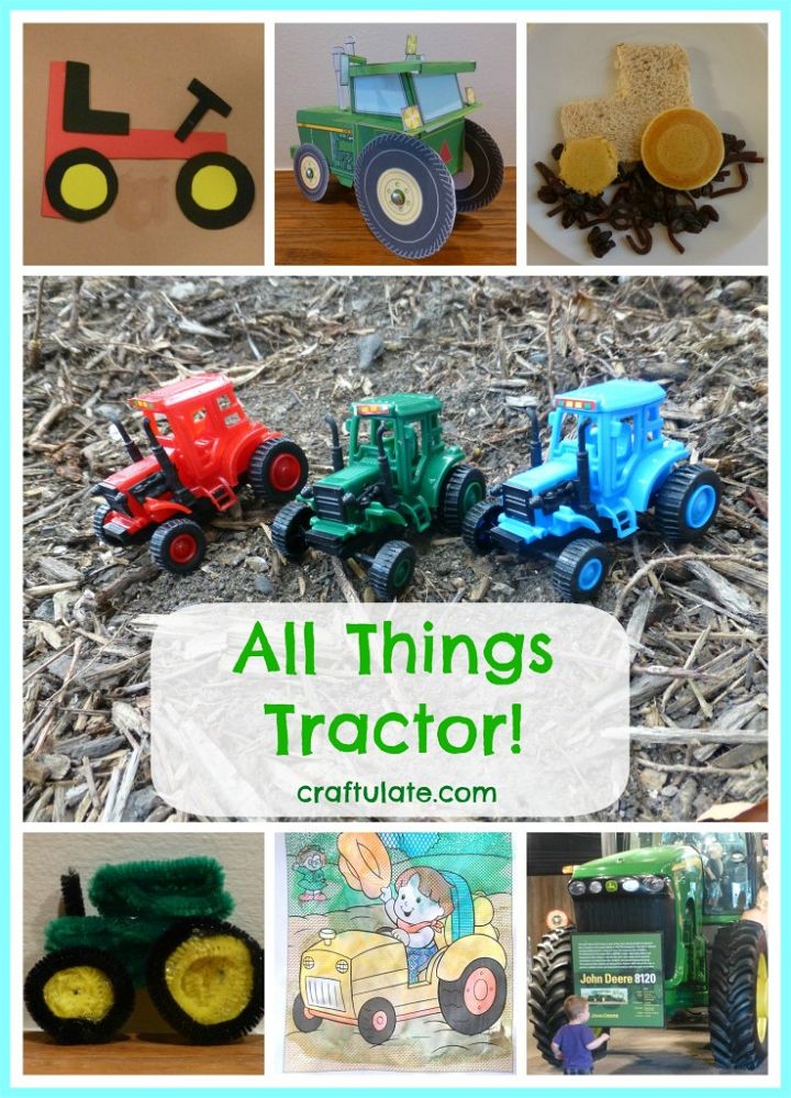 All Things Tractor! Crafts and activities with a tractor theme!