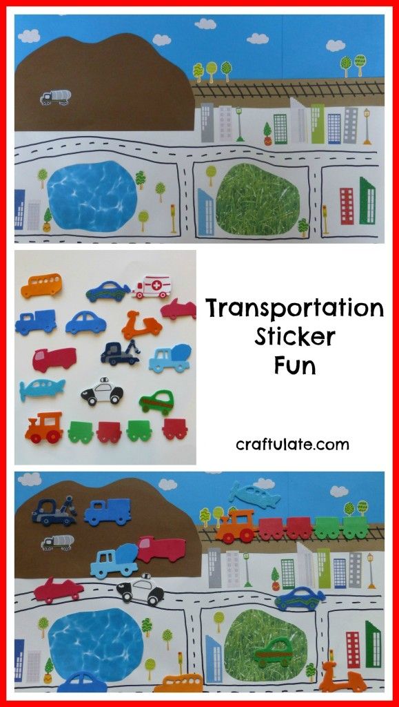 Transportation Sticker Fun