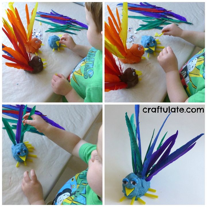 Play Dough Birds - a fun fine motor play activity