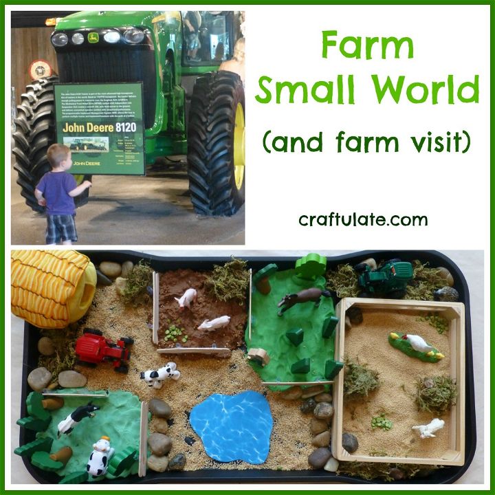 Farm Small World - sensory play experience for kids