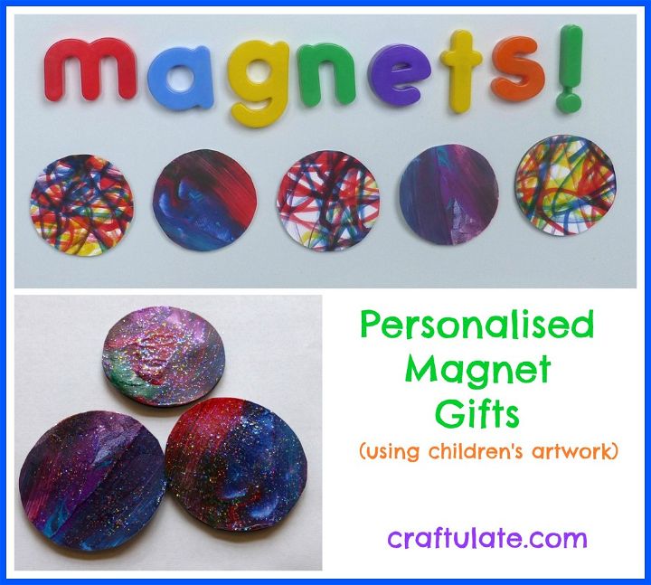 Personalised Magnet Gifts - using kids' artwork!