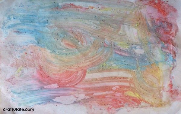 Powdered Chalk Spray Painting