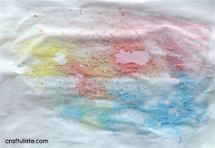 Powdered Chalk Spray Painting