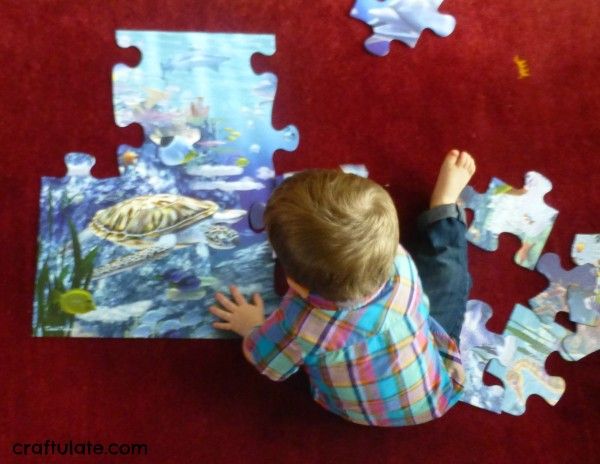 Playing with Puzzles [Fine Motor Fridays]