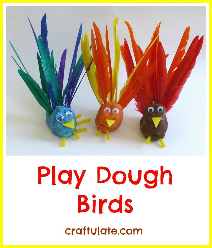 Play Dough Birds - a fun fine motor play activity