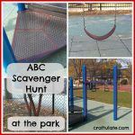 ABC Scavenger Hunt at the Park