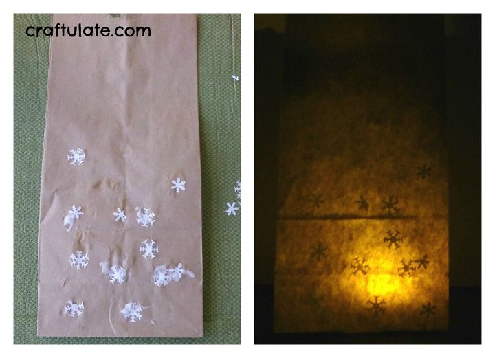 Craftulate: Paper Bag Luminary [Fine Motor Fridays]