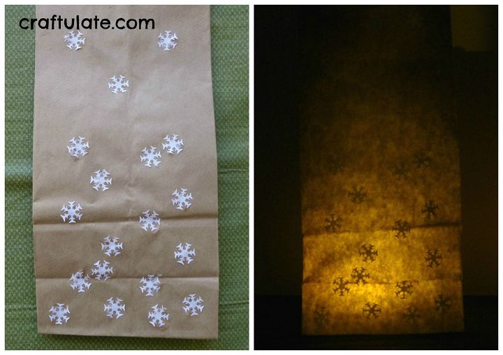 Craftulate: Paper Bag Luminary [Fine Motor Fridays]