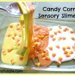 Candy Corn Sensory Slime