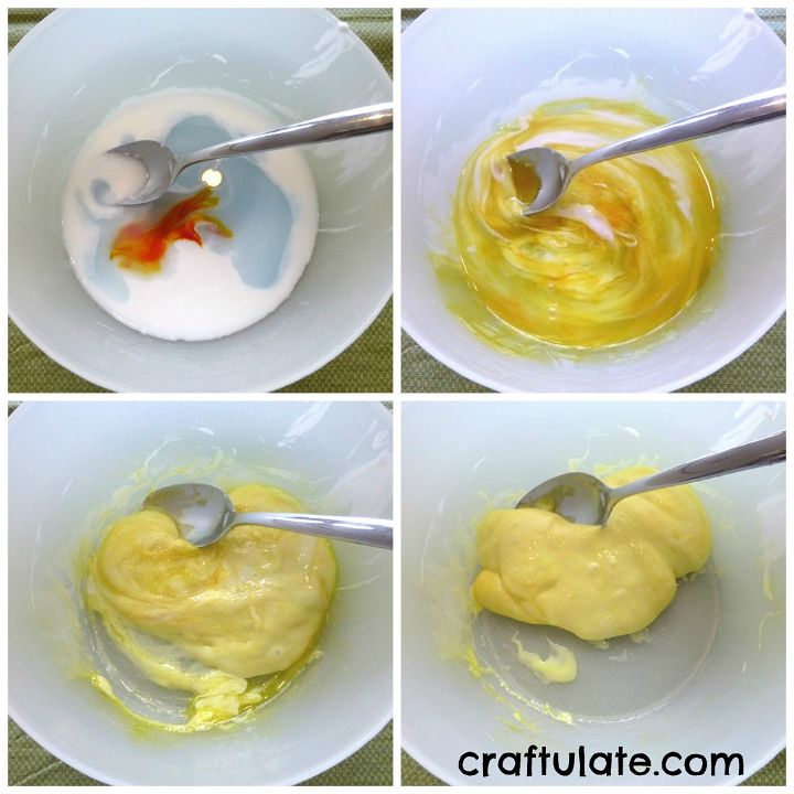 Craftulate: Candy Corn Sensory Slime