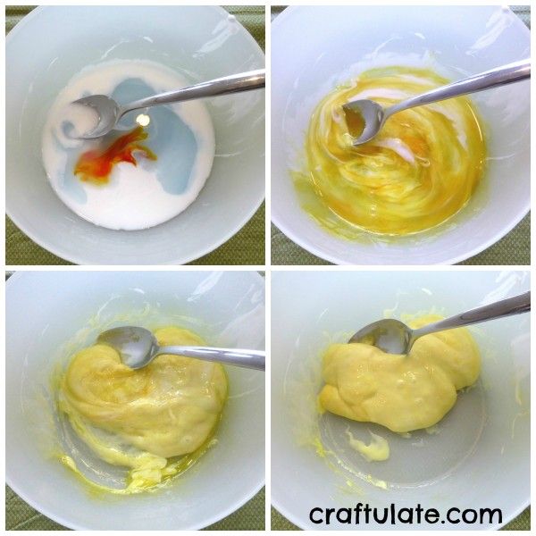 Craftulate: Candy Corn Sensory Slime