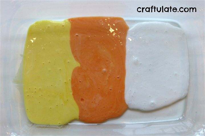 Craftulate: Candy Corn Sensory Slime