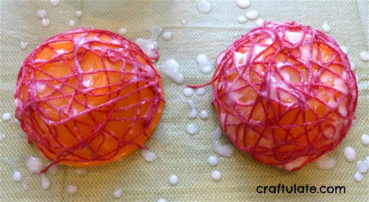 Craftulate: Festive Yarn Mache Bowl