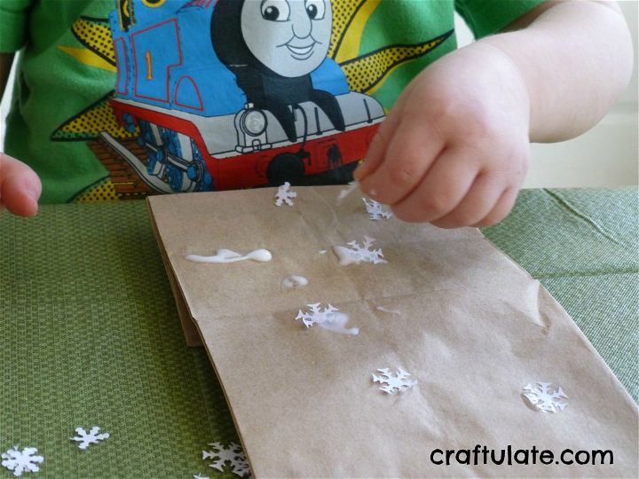 Craftulate: Paper Bag Luminary [Fine Motor Fridays]