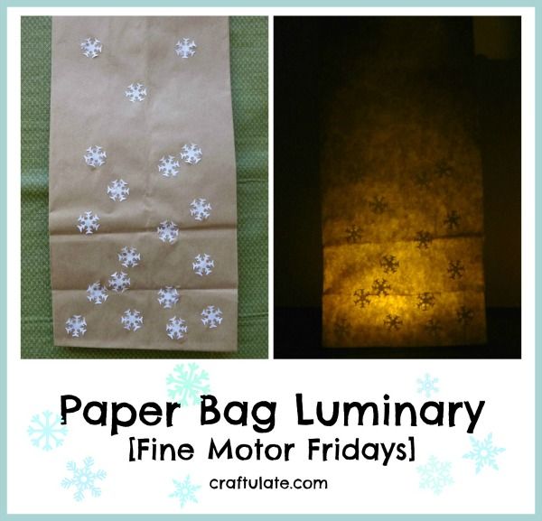 Paper Bag Luminary from Craftulate
