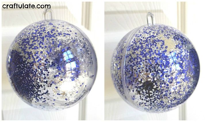 Craftulate: Fill and Shake Ornaments