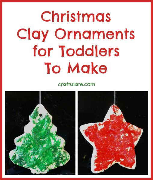 Christmas Clay Ornaments for Toddlers To Make 