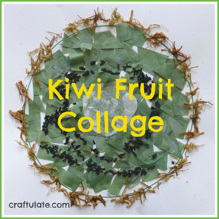 Craftulate: Kiwi Fruit Collage