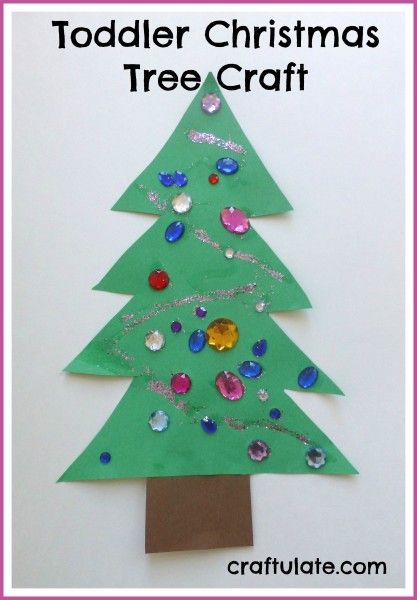 Toddler Christmas Tree Craft - Craftulate
