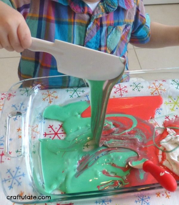 Christmas Slime for Sensory Play