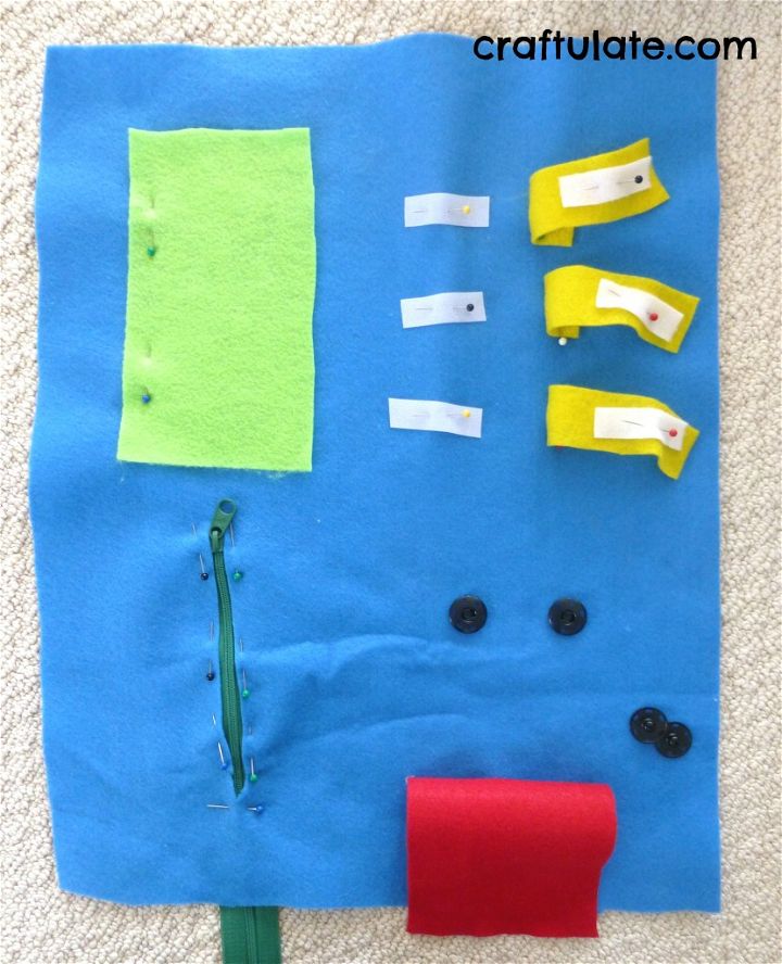 Fine Motor Clothes Fastenings Board