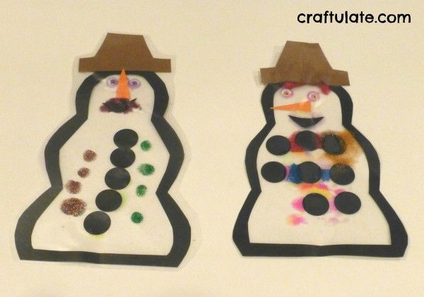 Craftulate: Snowman Suncatcher