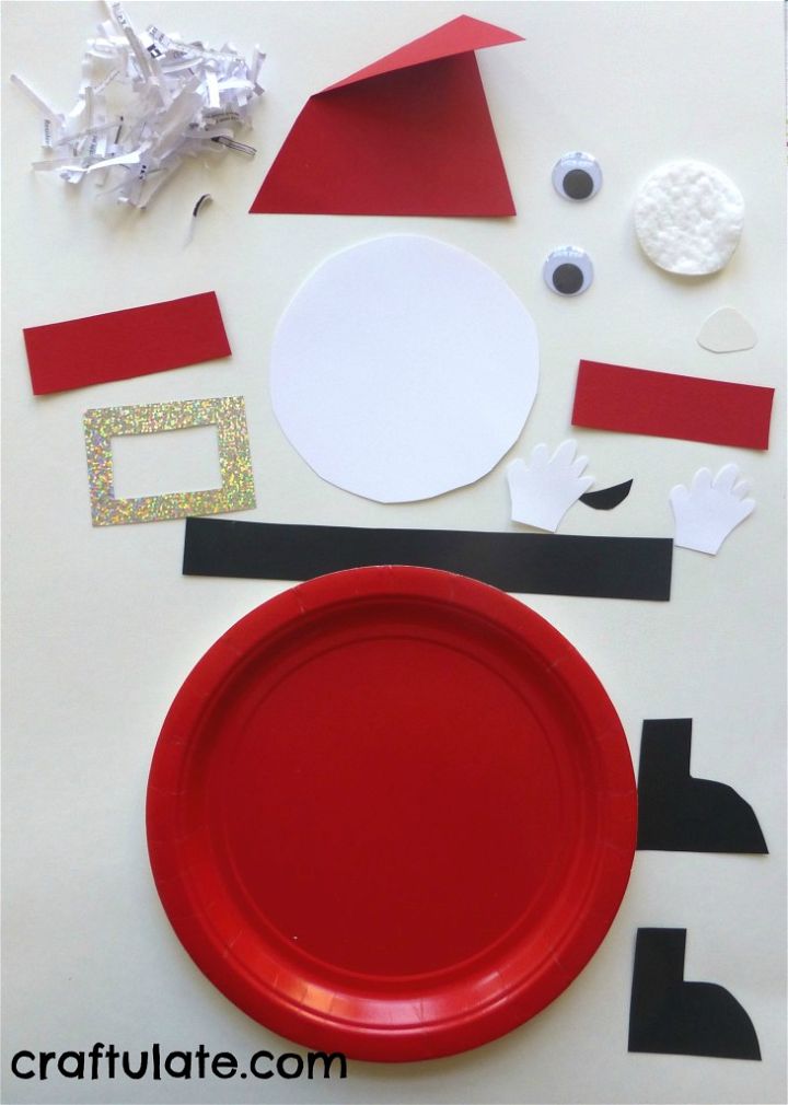 Paper Plate Santa Craft