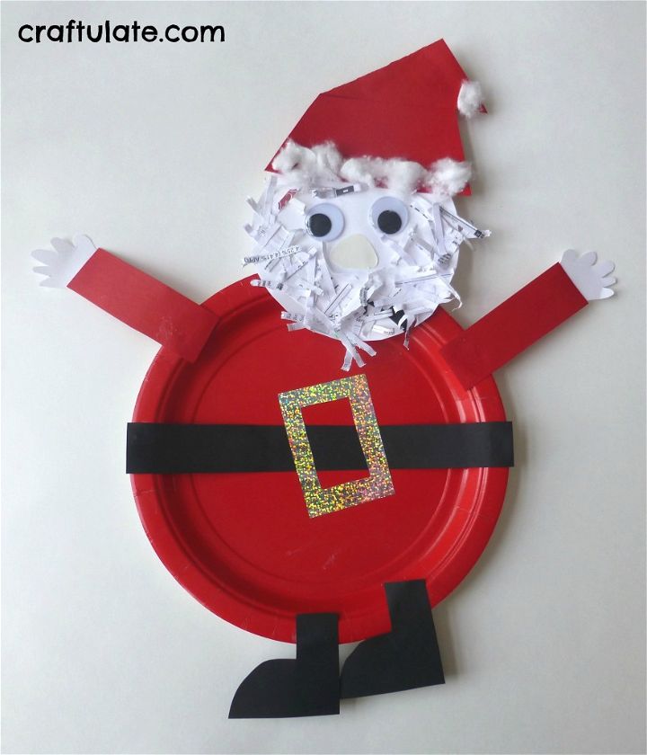 Paper Plate Santa Craft