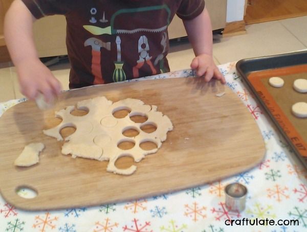 Toddler Made Cheese Crackers - super easy recipe for kids to make