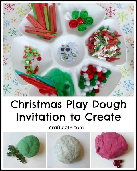 Christmas Play Dough - Invitation to Create by Craftulate