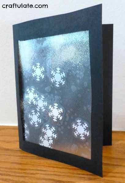 Snowflake Card Craft for Little Kids