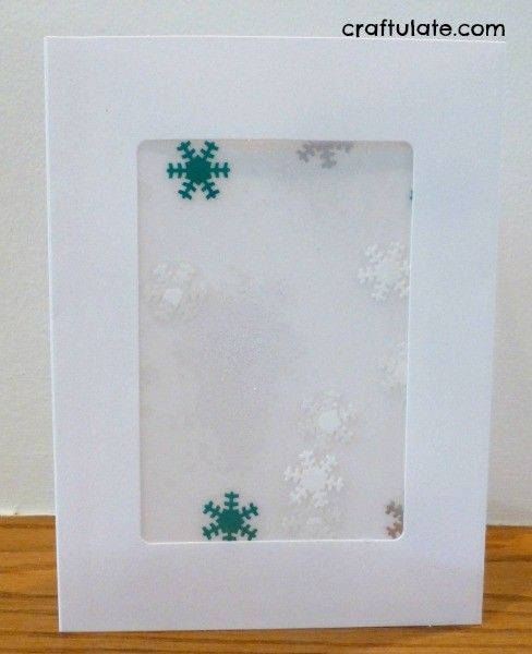 Snowflake Card Craft for Little Kids