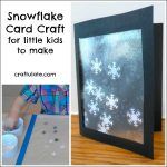 Snowflake Card Craft for Little Kids To Make