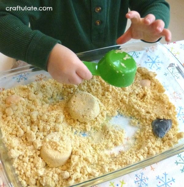 Beach Themed Cloud Dough
