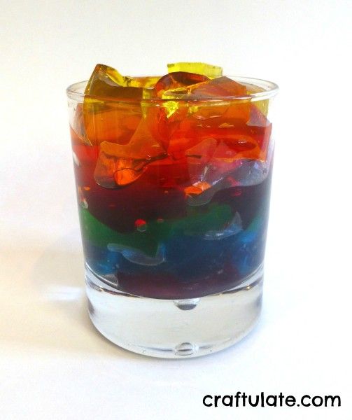 Rainbow Jello Sensory Play