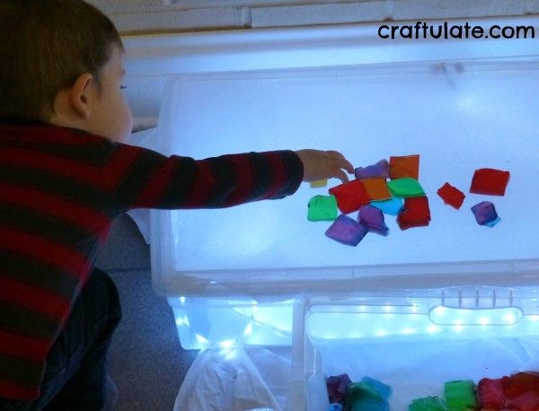 Rainbow Jello Sensory Play