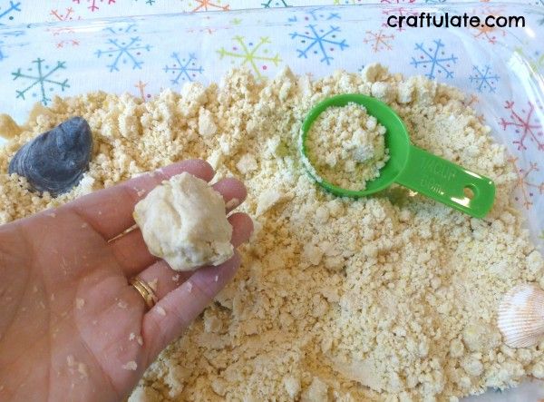 Beach Themed Cloud Dough