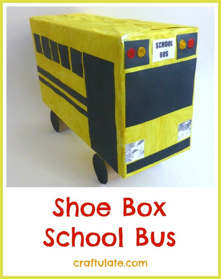 Shoe Box School Bus - a fun craft for kids to make!