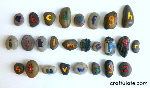 Alphabet Rocks - a tactile learning tool for little kids