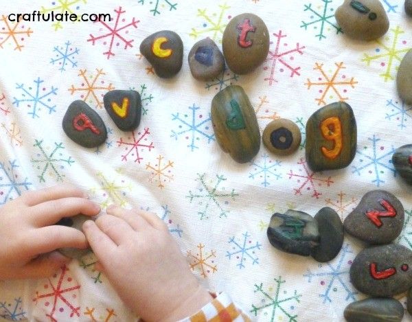 Alphabet Rocks - a tactile learning tool for little kids