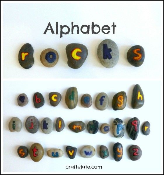 Alphabet Rocks - a tactile learning tool for little kids