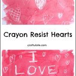 Crayon Resist Hearts