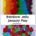 Rainbow Jello Sensory Play