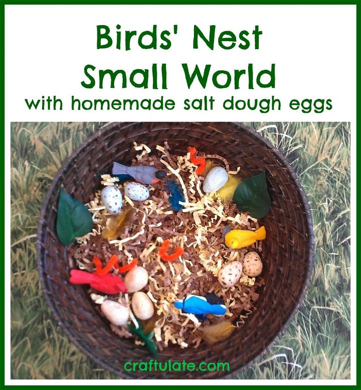 Birds' Nest Small World - sensory play for kids
