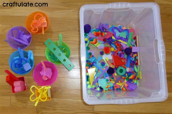 Crazy Colour Sensory Bin