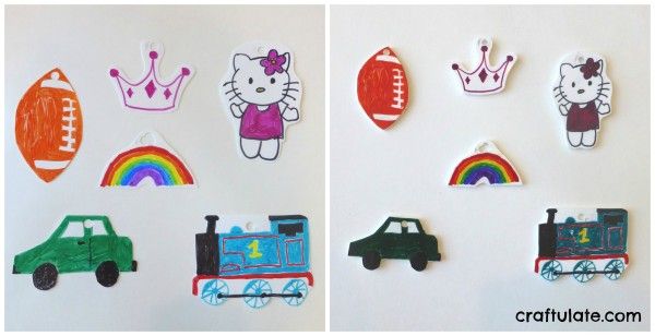 Shrinky Dink Zipper Pulls